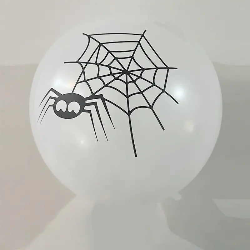Spooky Skull Black Balloons Set