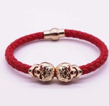 Woven Skull Head Bracelet
