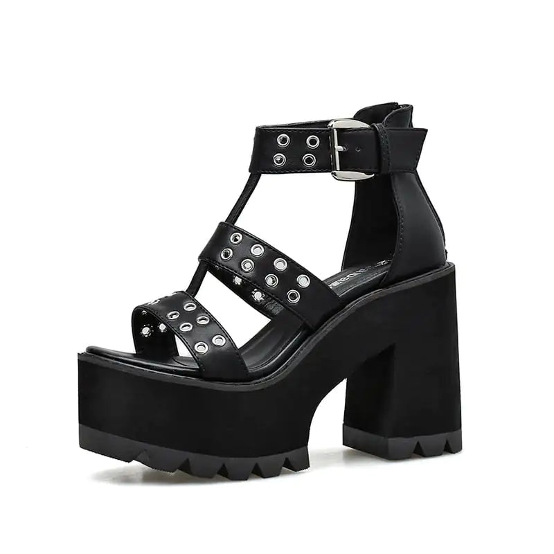 Rivet Stiletto Sandals