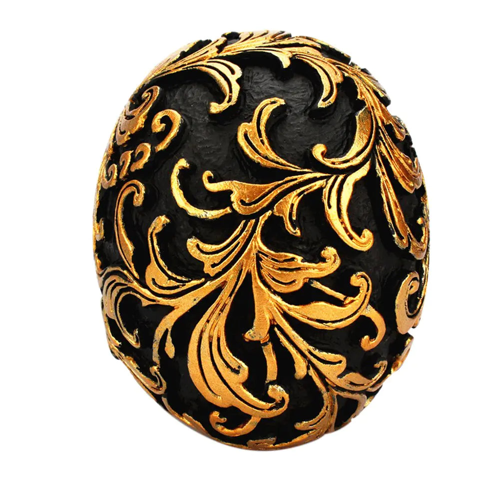 Golden Striped Skeleton Decor