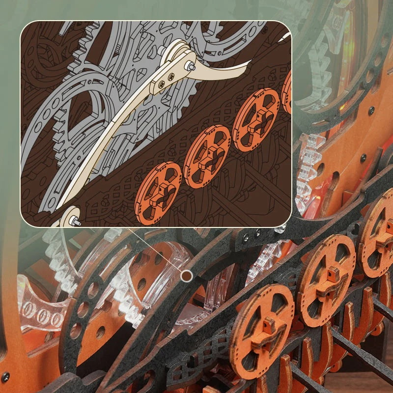 Viking Dragon Ship Mechanical 3D Wooden Puzzle