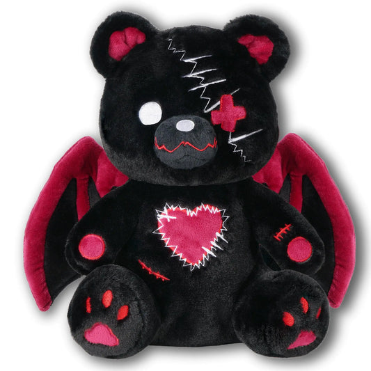 Eerie Horror Animal Plushie with gothic and dark aesthetic design.
