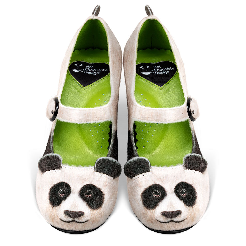 Chocolaticas® Mid Heels Panda Women's Mary Jane Pump