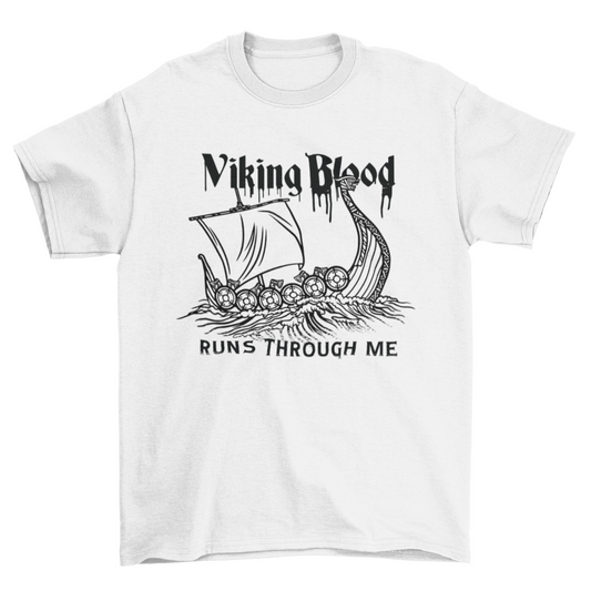 Viking blood t-shirt design