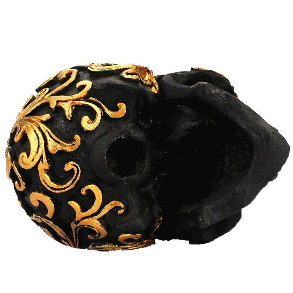 Golden Striped Skeleton Decor