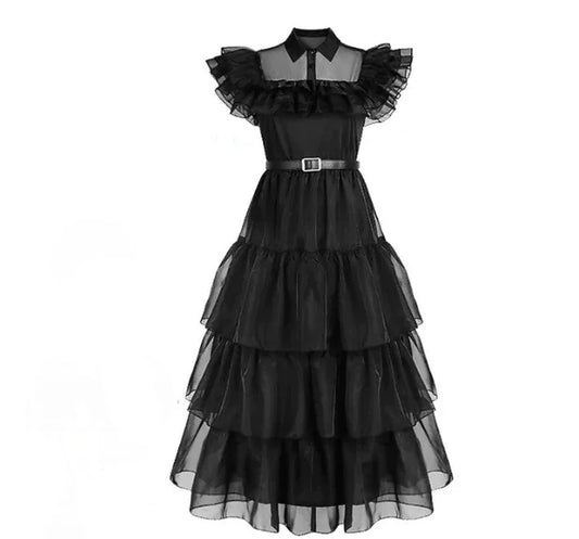 Wednesday Addams Girls Dress Costume