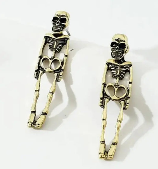 Gothic Skull Stud Earrings