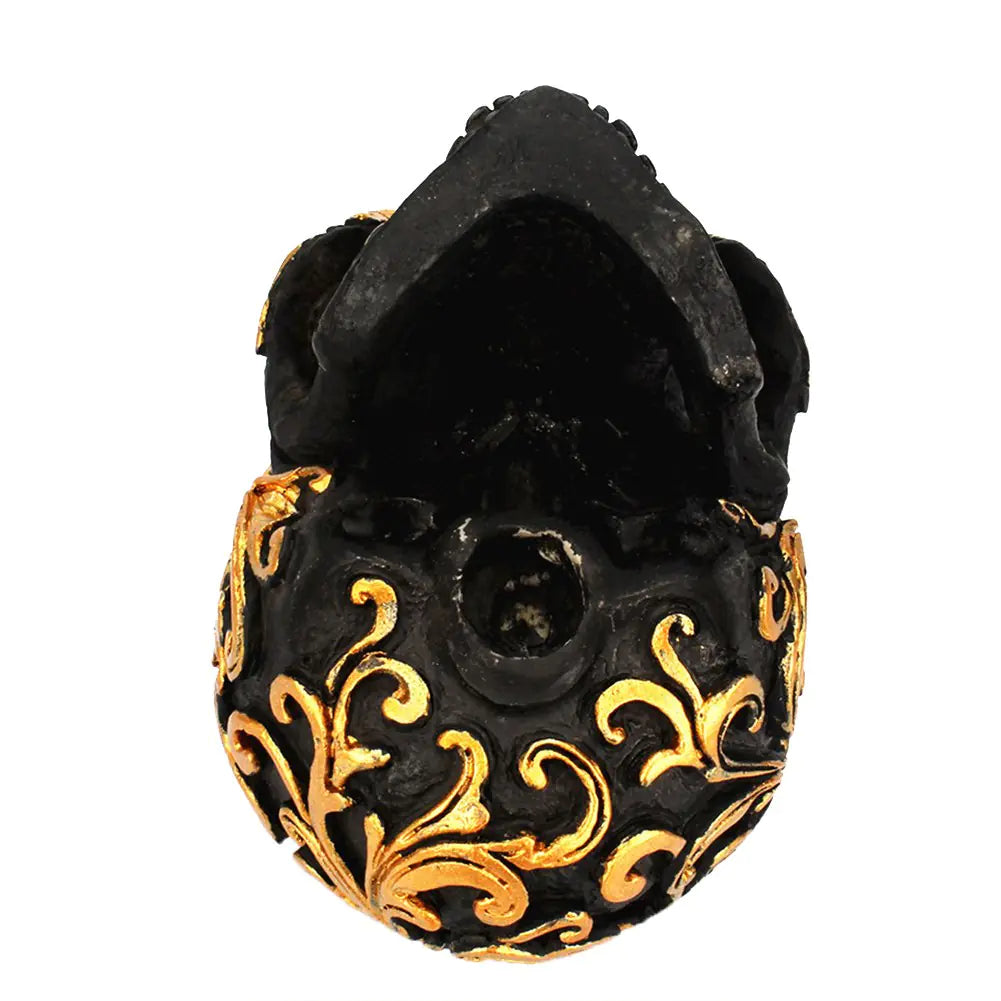 Golden Striped Skeleton Decor