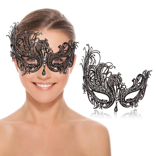 Venetian Phoenix Mask - Women's Metal Costume for Parties
