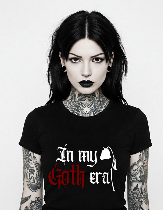 In My Goth Era Unisex Cotton Gothic T-Shirt