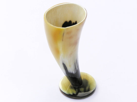 Viking drinking horn with stand