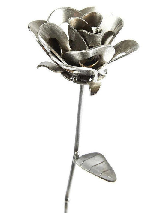 Original Immortal Rose Recycled Metal Sculpture
