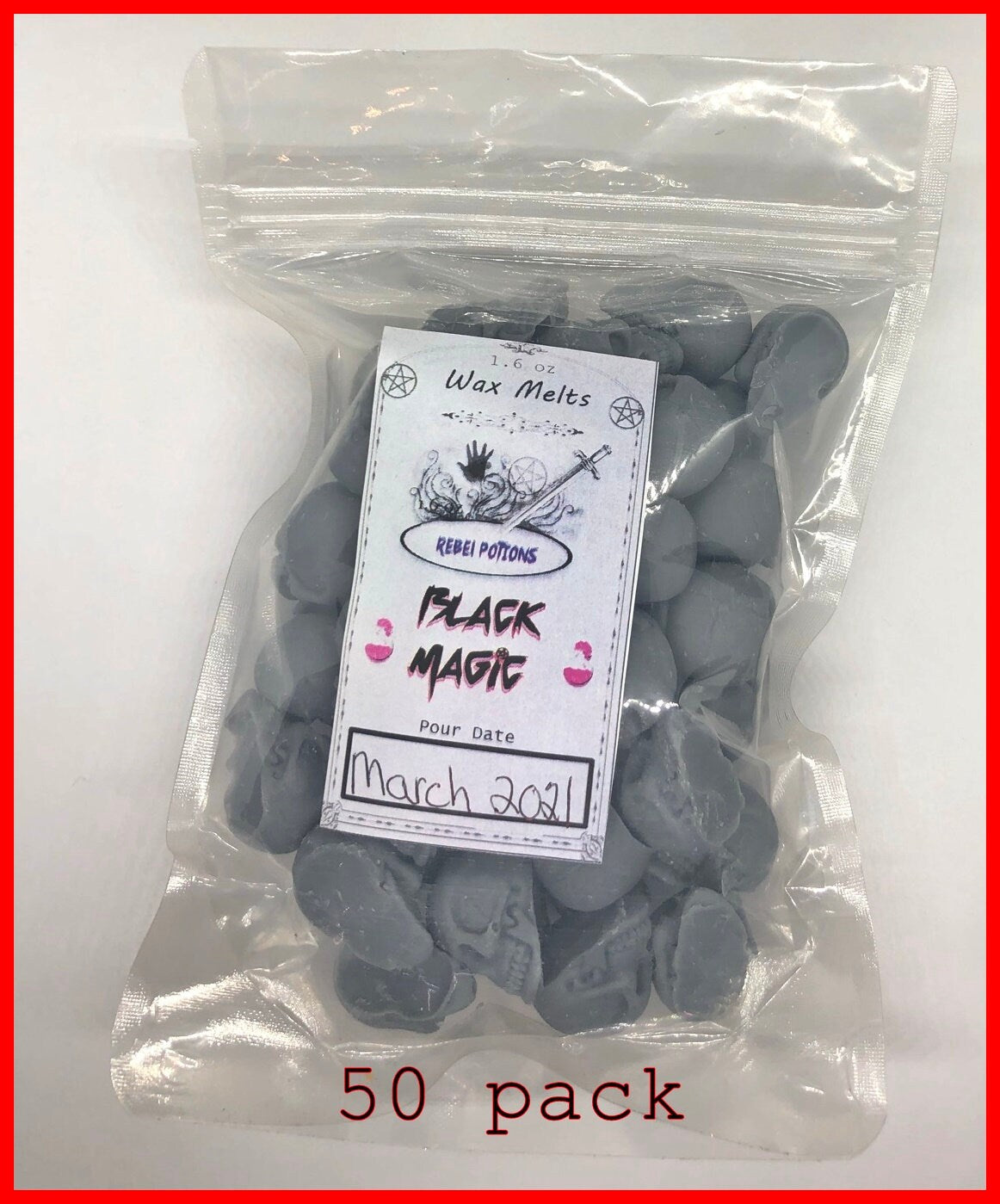 Wax Melts - Black Magic Mini Skull