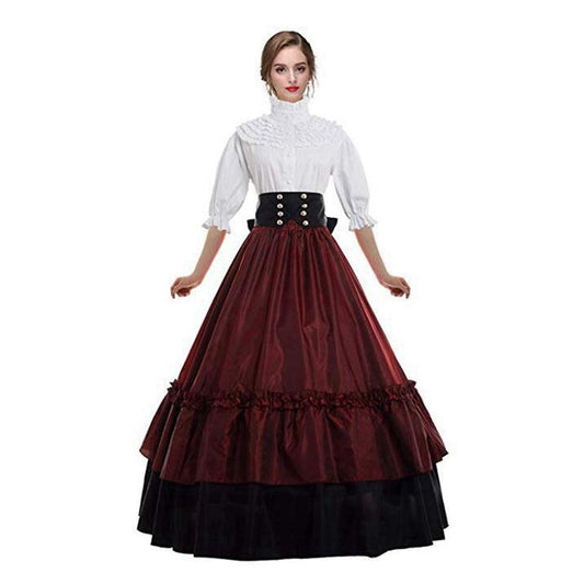 Historical Gothic Victorian Dress Halloween Masquerade Party Ball