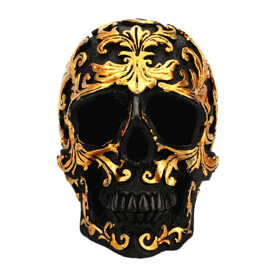 Golden Striped Skeleton Decor