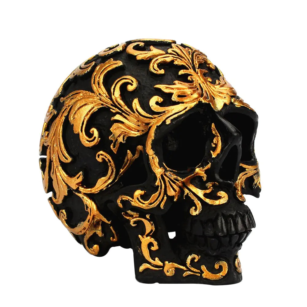 Golden Striped Skeleton Decor