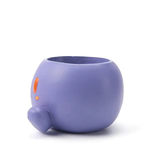 Zi-purple Oddish planter for succulents with a unique design.