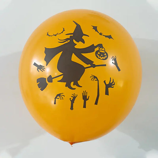 Spooky Skull Black Balloons Set
